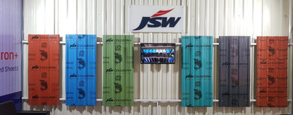 JSW Colouron+ Premium Colour Coated Steel Roofing Sheets – All Colours Available