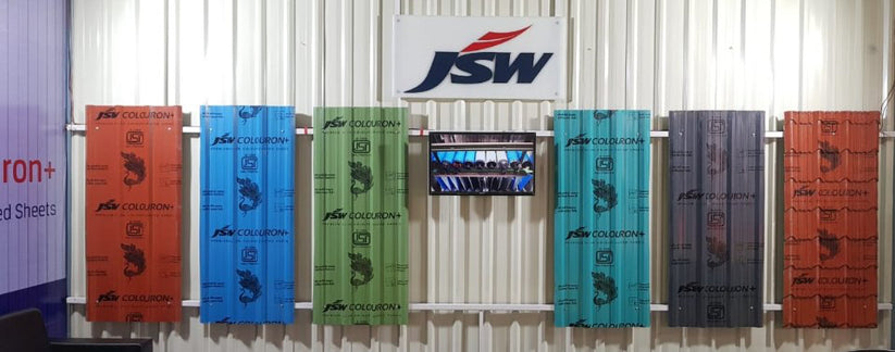 JSW Colouron+ Premium Colour Coated Steel Roofing Sheets – All Colours ...